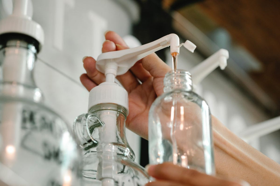 Homemade Aleppo liquid soap
