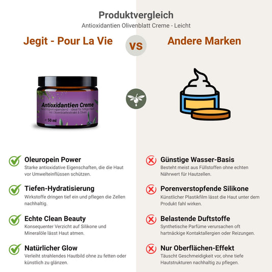 Sanfte antioxidative Creme mit Olivenblatt