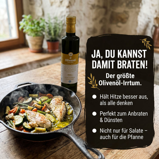 Natives Olivenöl extra 500ml von der Peloponnes