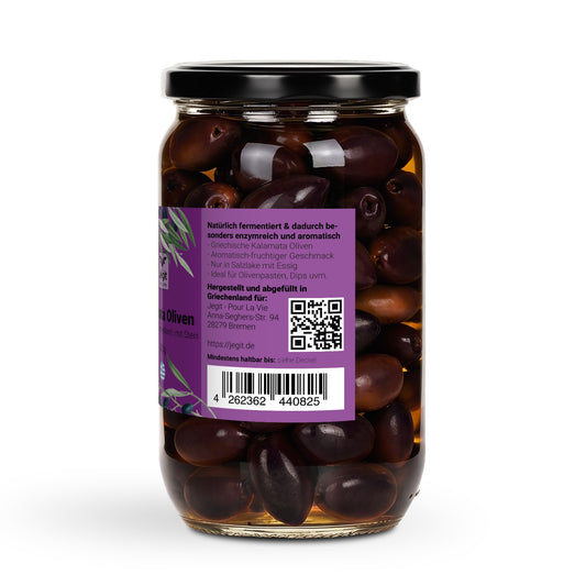 Schwarze Kalamata Oliven 400g mit Stein