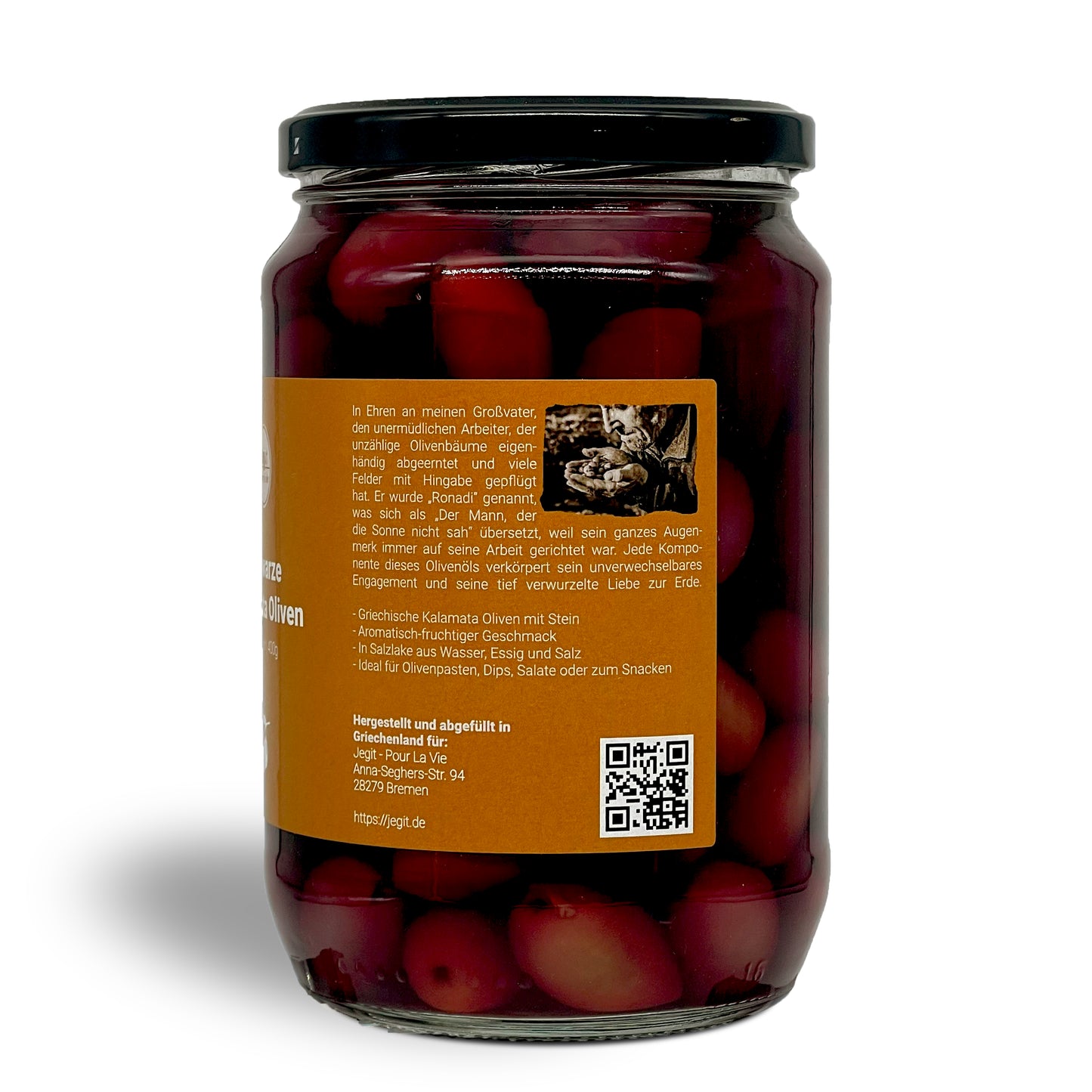 Black Kalamata Olives 400g with pit