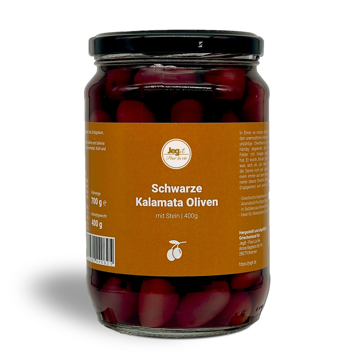Black Kalamata Olives 400g with pit
