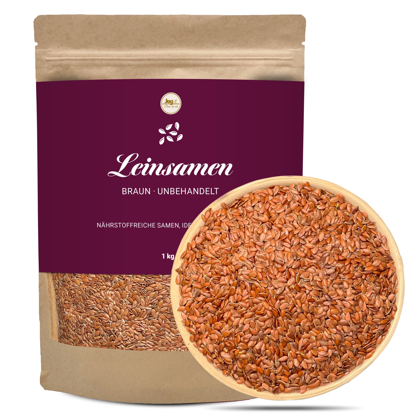 Flaxseed 1kg braun