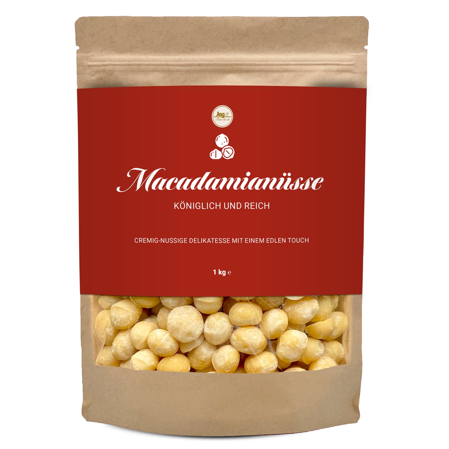 Macadamianüsse 1kg ungesalzen, roh