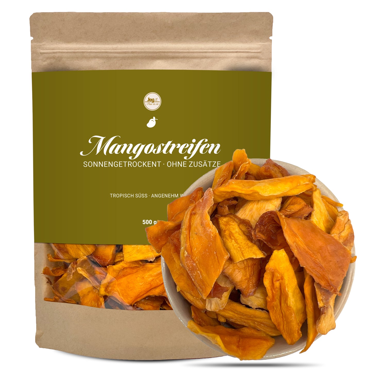 Mangostreifen 500g ohne Zusätze
