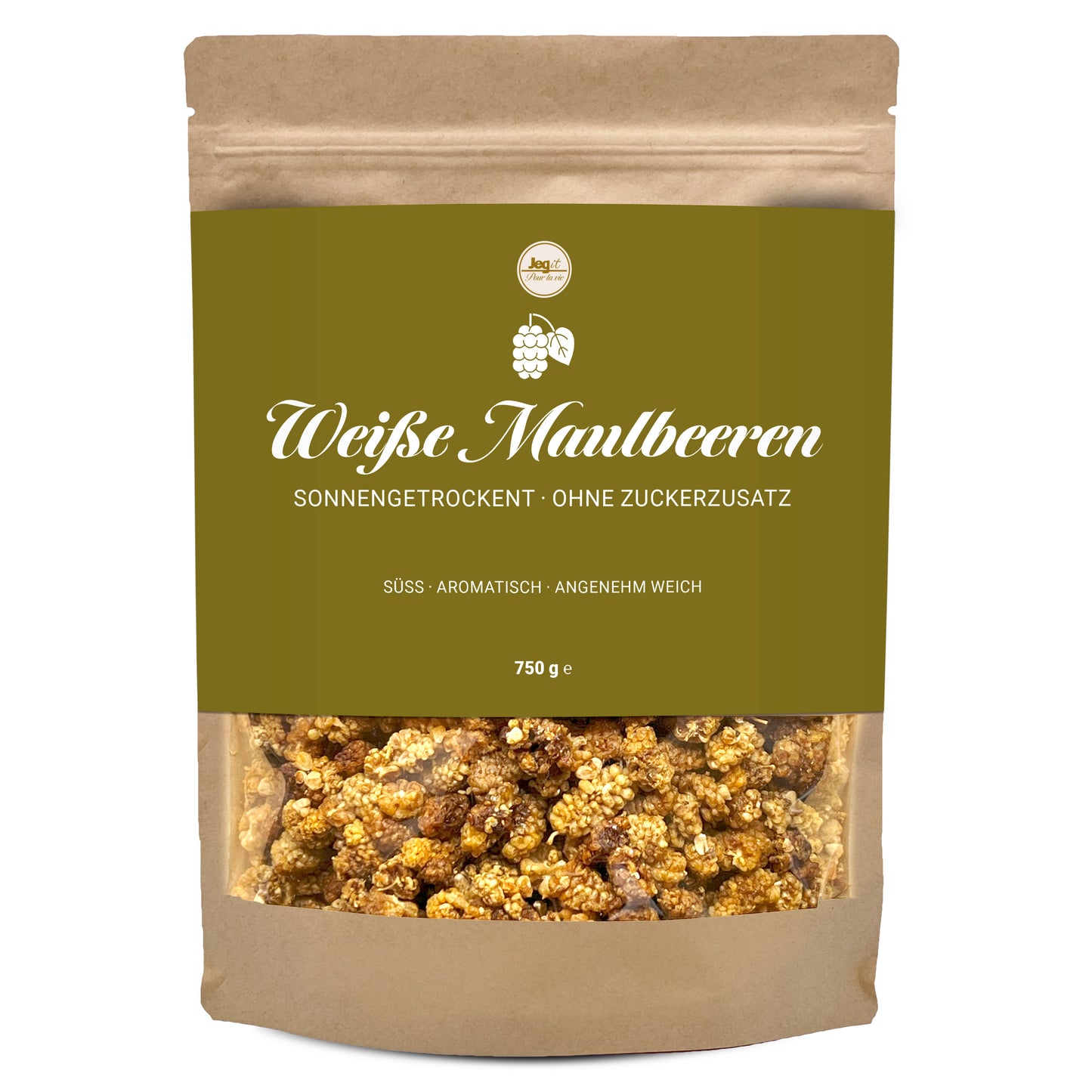 Maulbeeren 750g weiß, getrocknet