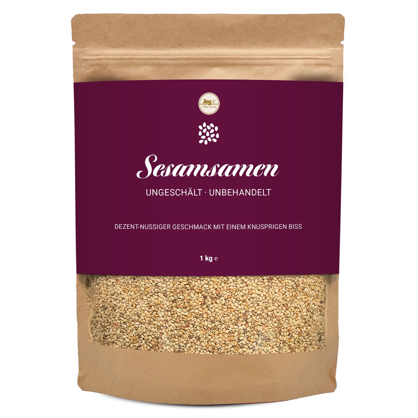 Sesame Seeds 1kg unhulled Jegit - Pour La Vie