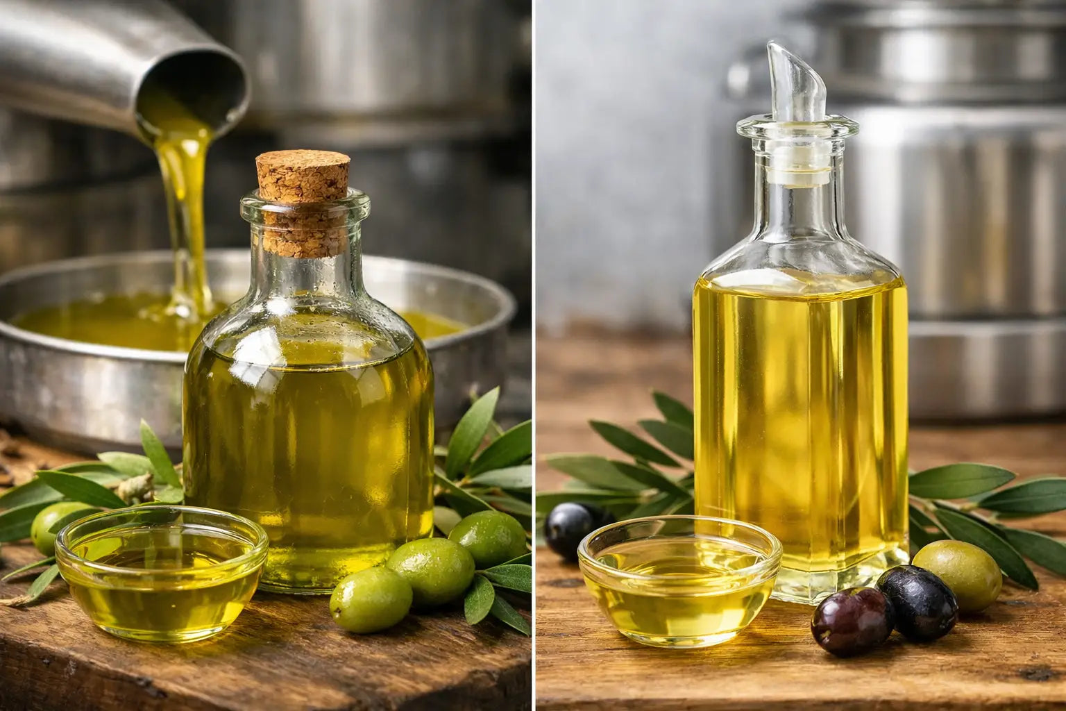 Cold Extracted vs Refined Olive Oil