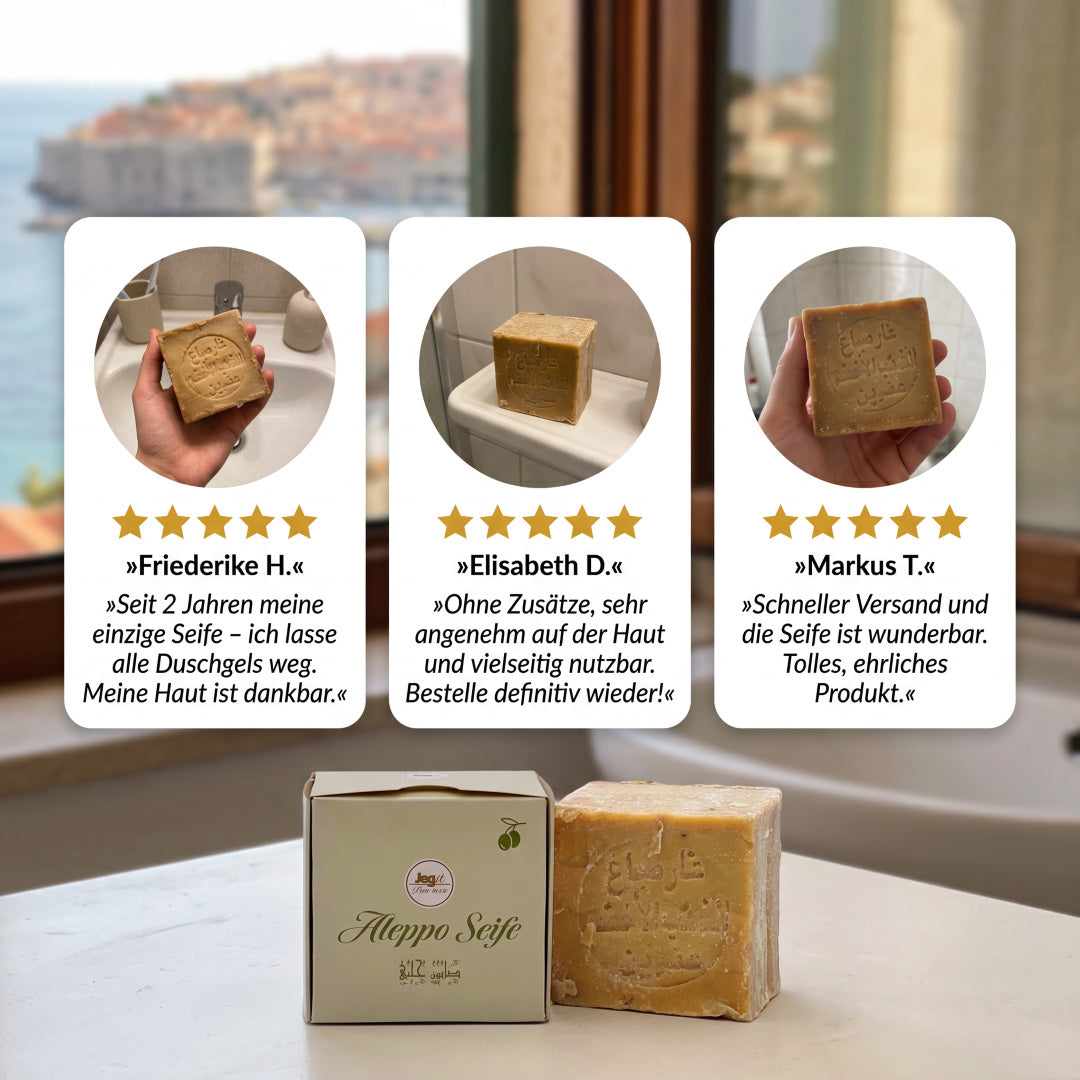 2x Aleppo soap - 200g - 40% laurel oil & 60% olive oil