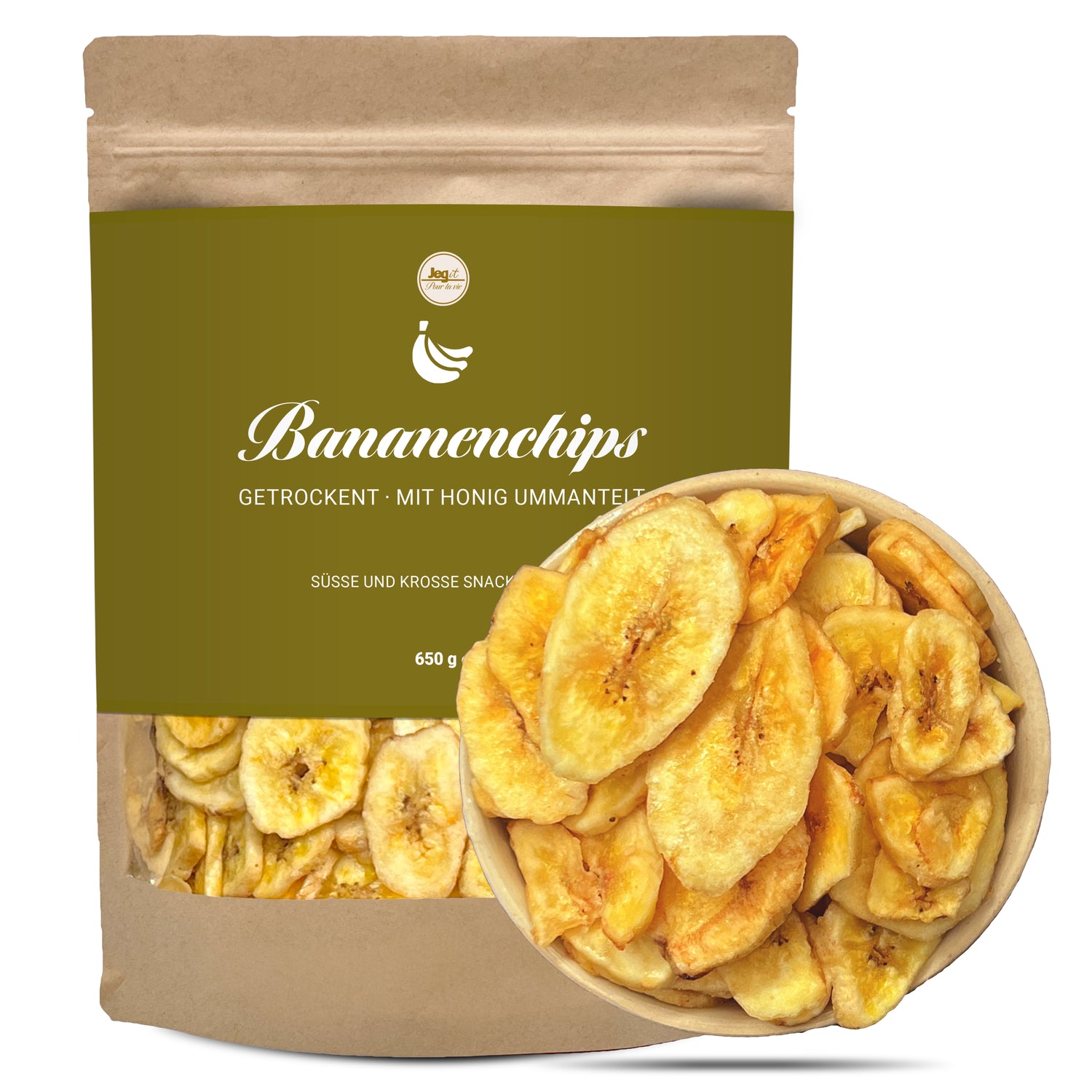 Bananenchips 650g mit Honig