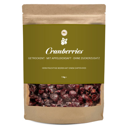 Cranberries 1kg getrocknet aus Kanada