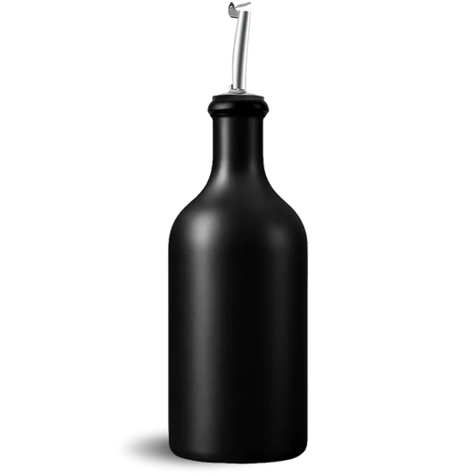 Olive Oil Stoneware Bottle with Drip-Free Pourer