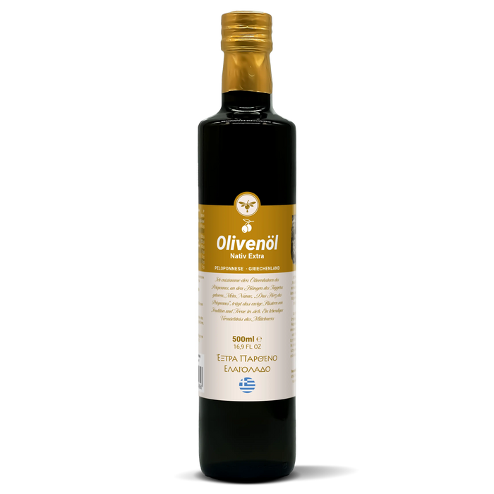 Natives Olivenöl extra 500ml von der Peloponnes