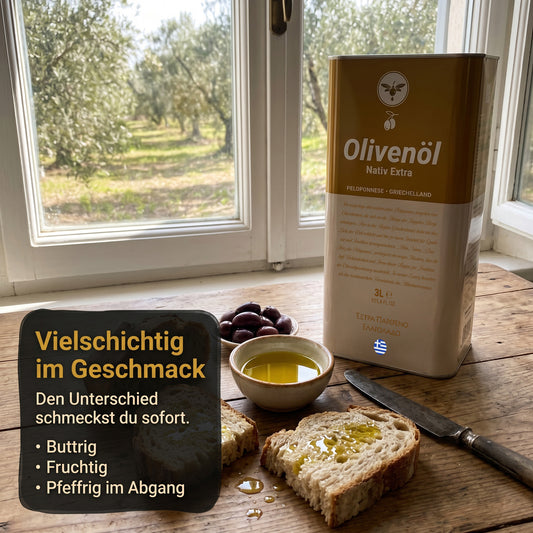 Natives Olivenöl extra 3L von der Peloponnes