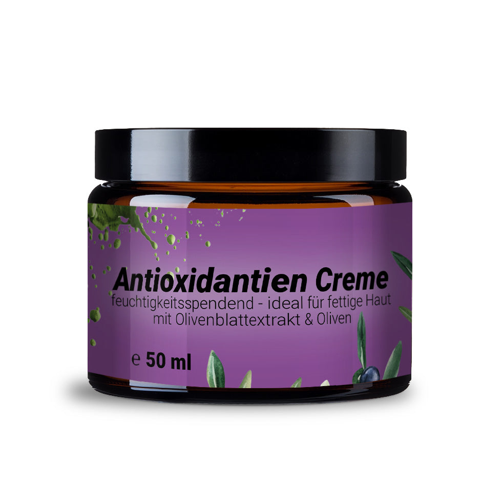 Sanfte antioxidative Creme mit Olivenblatt