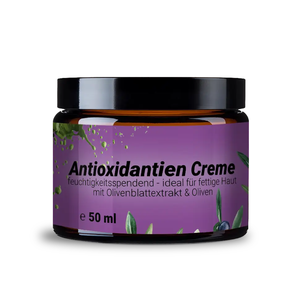 Sanfte antioxidative Creme mit Olivenblatt