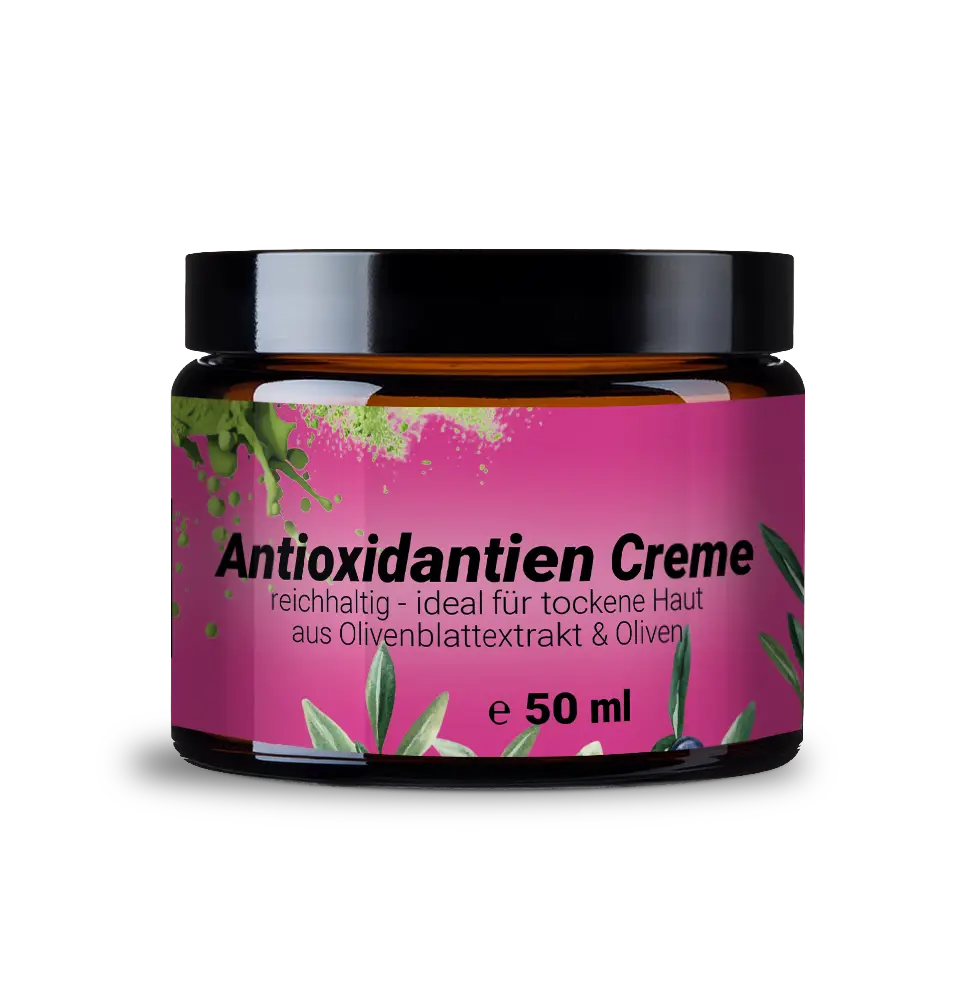 Reichhaltige antioxidative Creme mit Olivenblatt