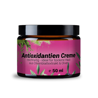 Reichhaltige antioxidative Creme mit Olivenblatt