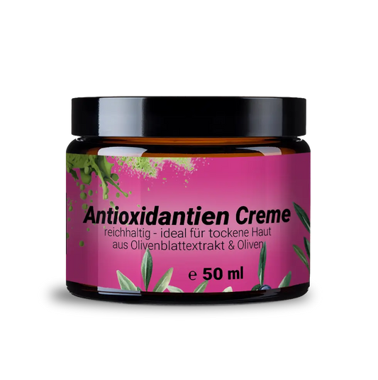 Reichhaltige antioxidative Creme mit Olivenblatt