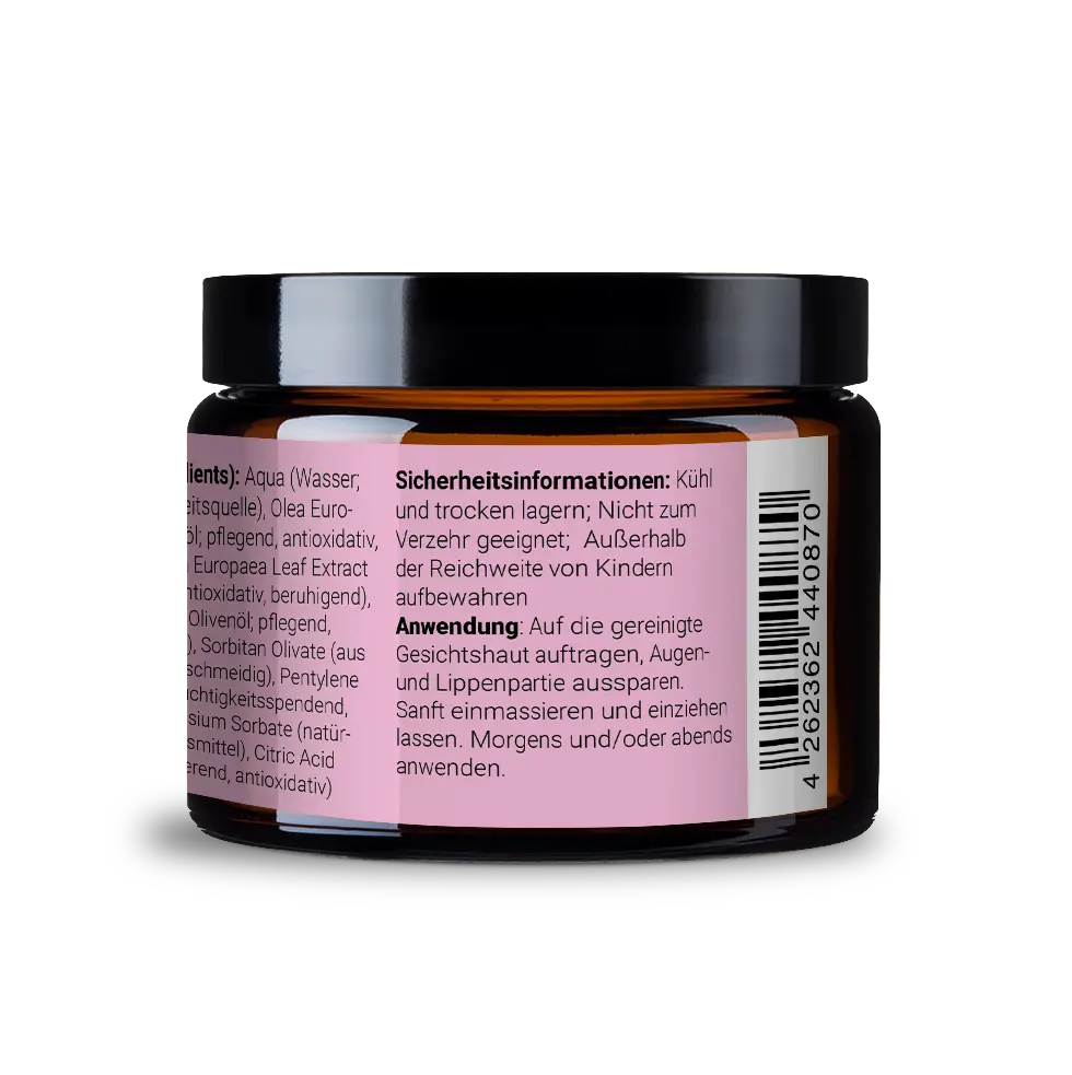 Reichhaltige antioxidative Creme mit Olivenblatt