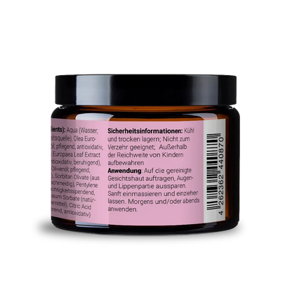 Reichhaltige antioxidative Creme mit Olivenblatt