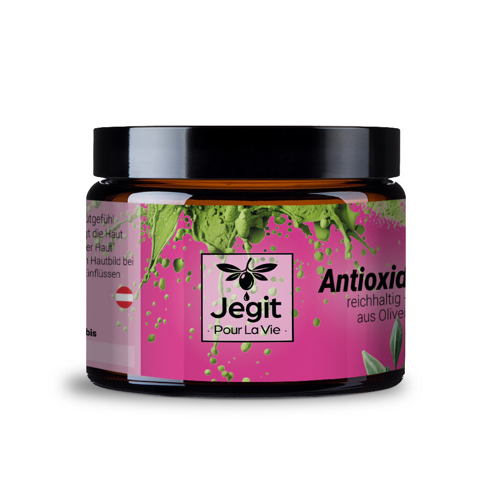 Reichhaltige antioxidative Creme mit Olivenblatt