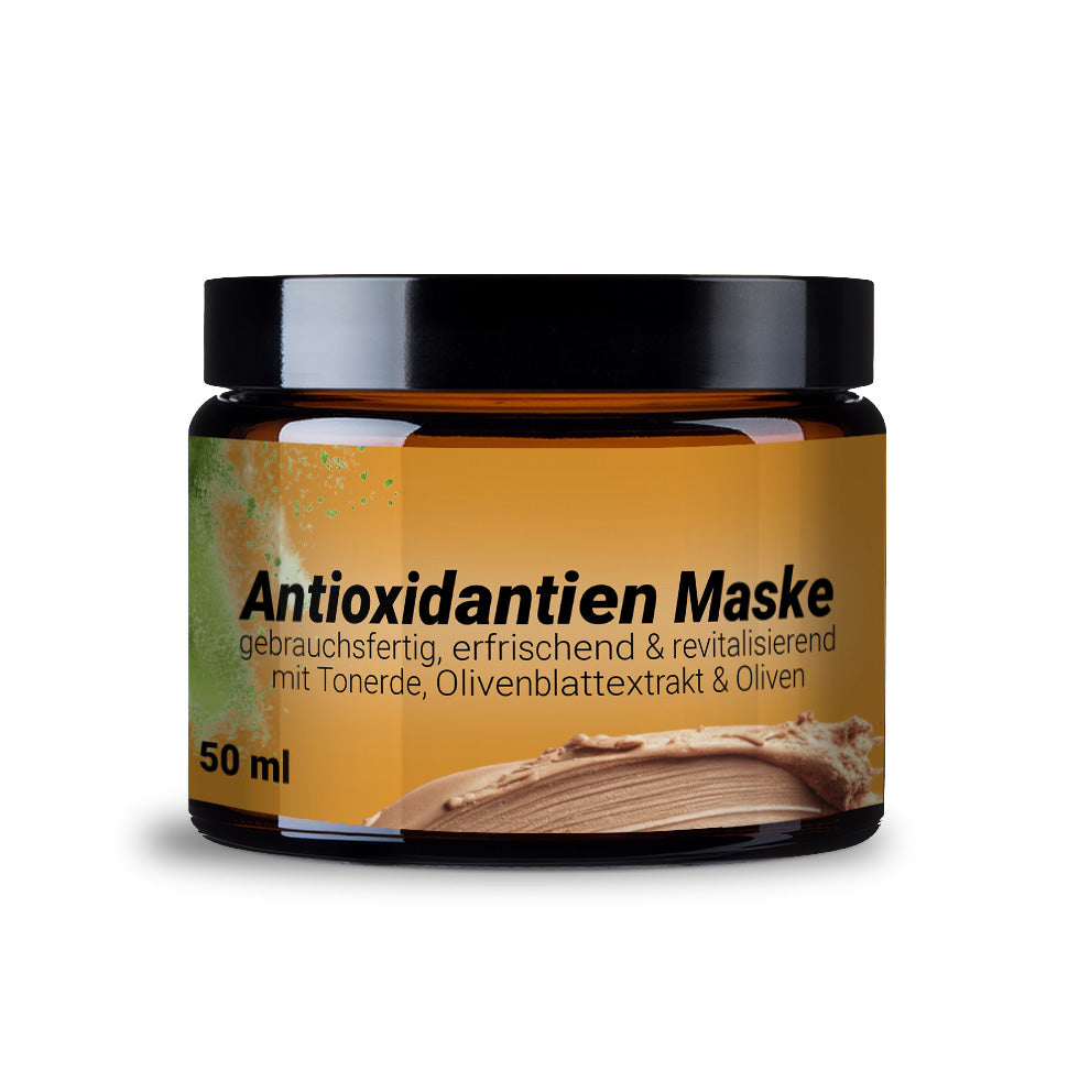 Antioxidative Maske mit Olivenblatt