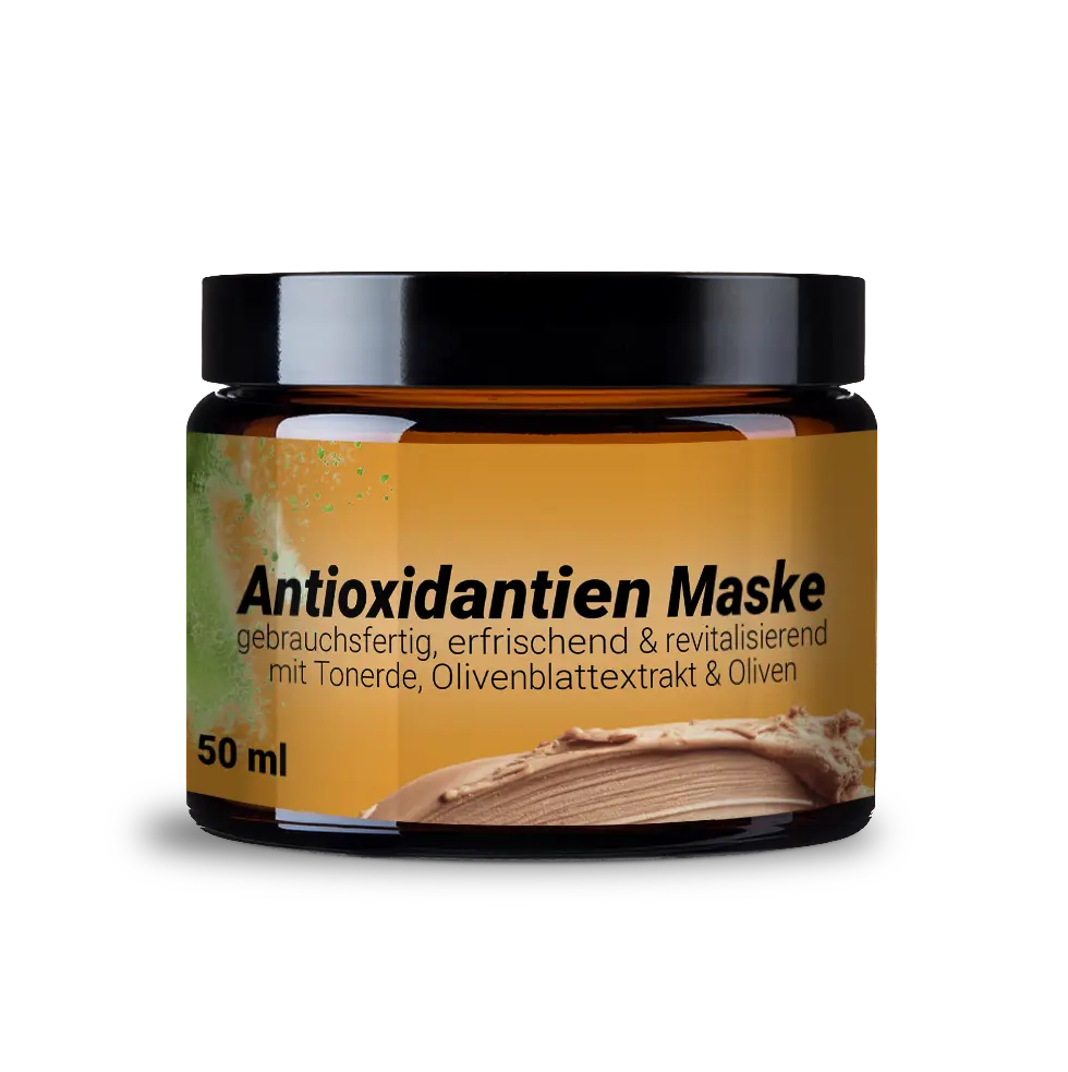 Antioxidative Maske mit Olivenblatt