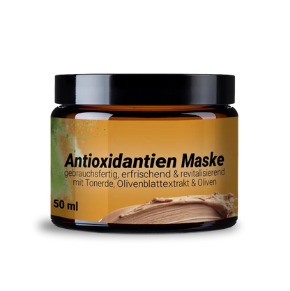 Antioxidative Maske mit Olivenblatt