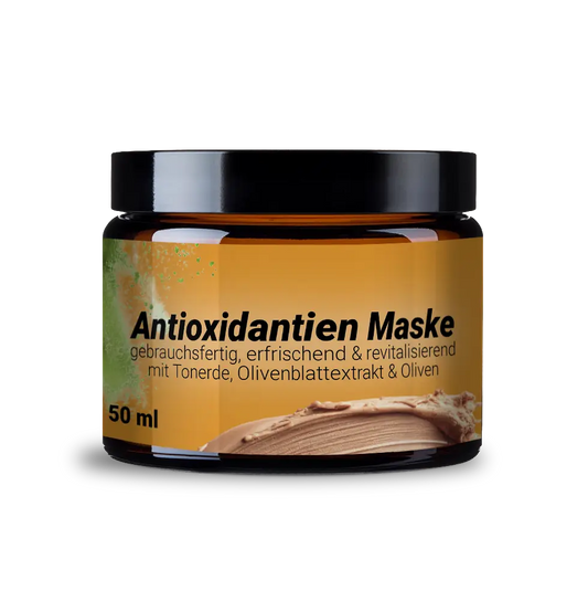 Antioxidative Maske mit Olivenblatt