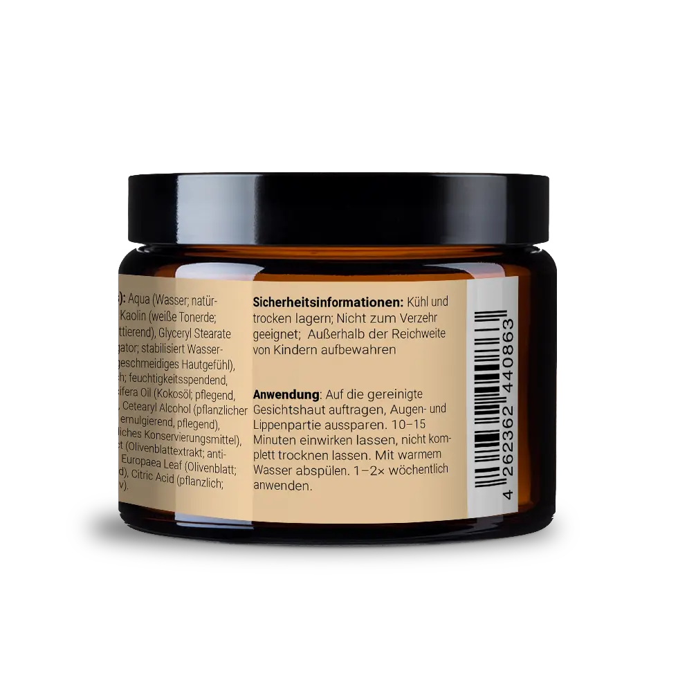 Antioxidative Maske mit Olivenblatt