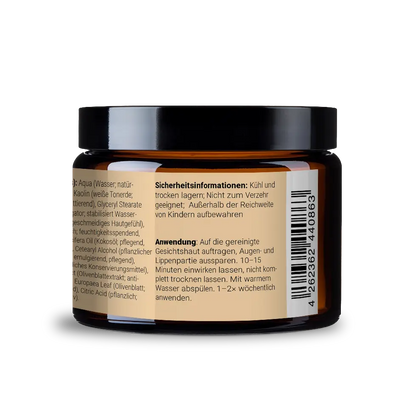 Antioxidative Maske mit Olivenblatt