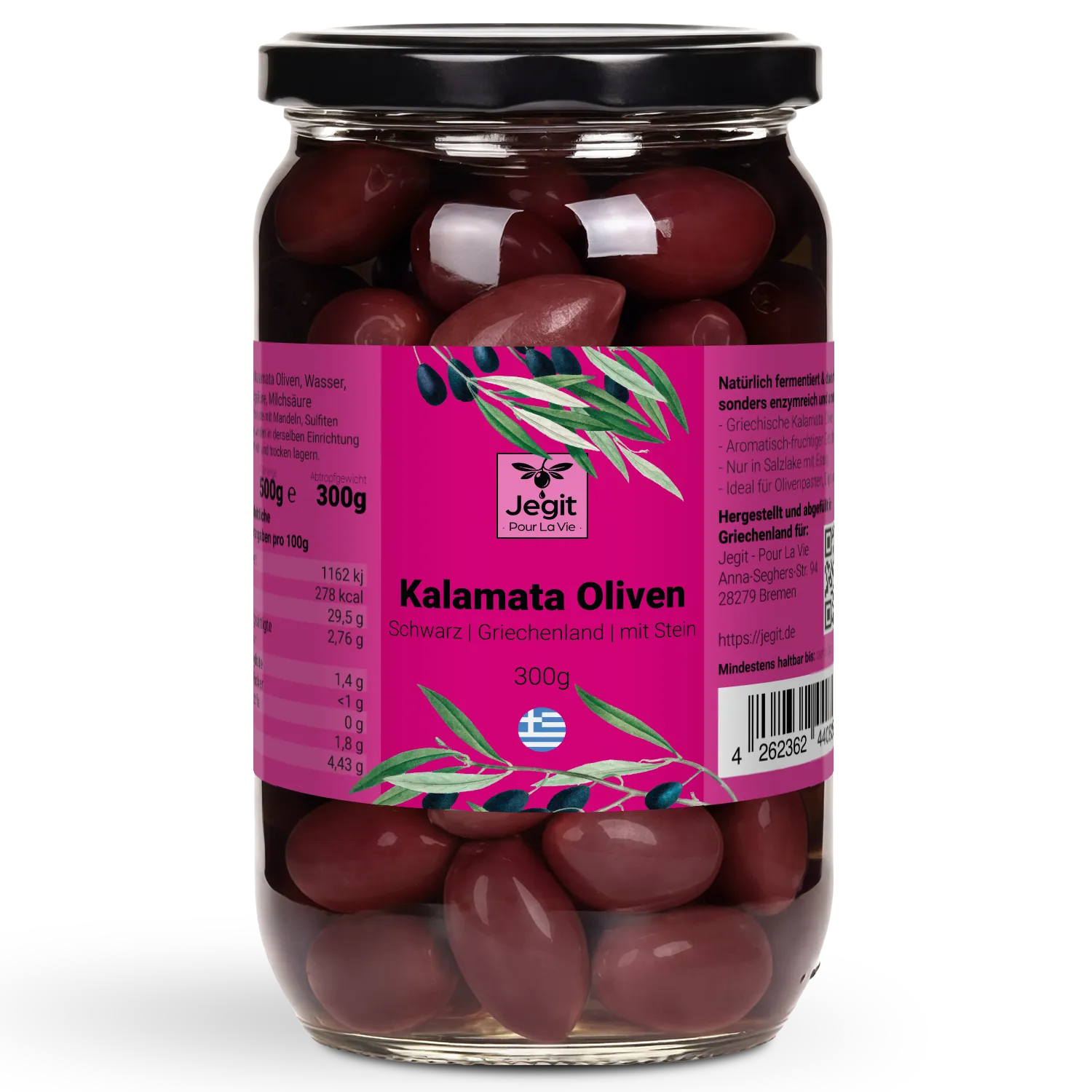 Black Kalamata Olives with pit