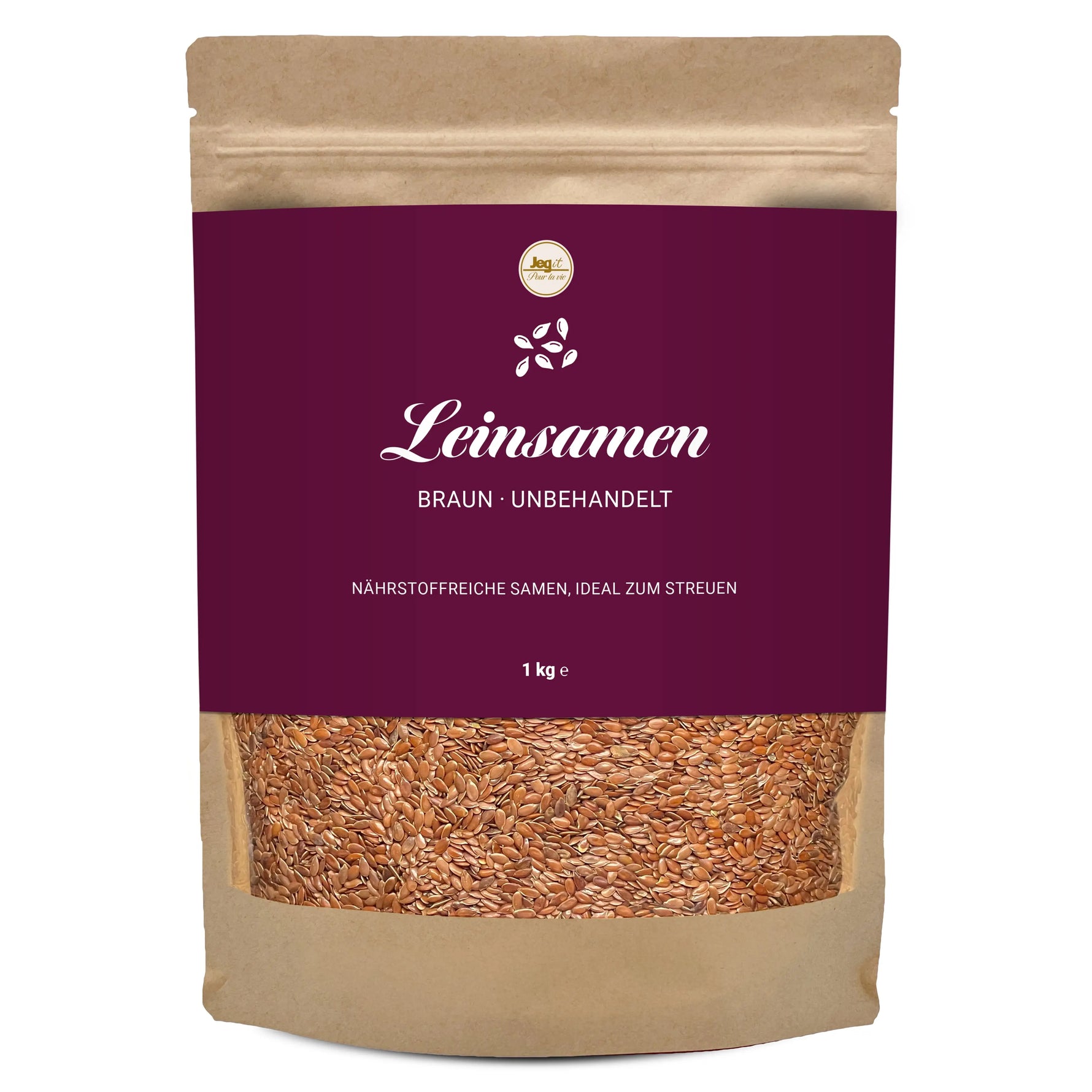 Flaxseed 1kg braun Jegit - Pour La Vie