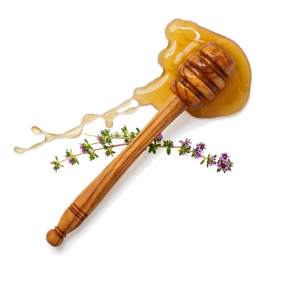 Olive Wood Honey Dipper 14cm