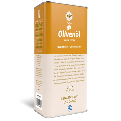 Natives Olivenöl extra 3L von der Peloponnes