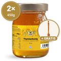 Thymianhonig 900g + GRATIS Honiglöffel aus Olivenholz